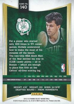 2012-13 Panini Select #140 Kevin McHale Back