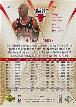 2007-08 SP Authentic - Authentic Profiles #AP-55 Michael Jordan Back