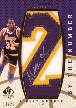 2007-08 SP Authentic - By the Number Jersey Number #BN-MJ Magic Johnson Front