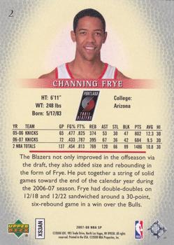2007-08 SP Authentic - Retail #2 Channing Frye Back