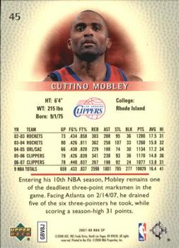 2007-08 SP Authentic - Retail #45 Cuttino Mobley Back