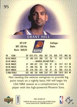 2007-08 SP Authentic - Retail #95 Grant Hill Back