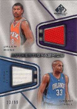2007-08 SP Game Used - Authentic Fabrics Dual #AFD-RH Grant Hill / Jalen Rose Front