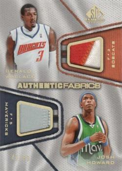 2007-08 SP Game Used - Authentic Fabrics Dual #AFD-WH Gerald Wallace / Josh Howard Front