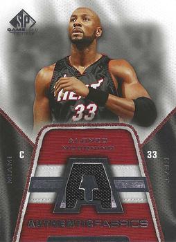 2007-08 SP Game Used - Authentic Fabrics #AF-AM Alonzo Mourning Front