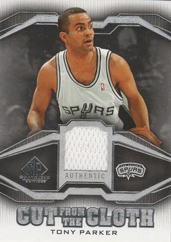 2007-08 SP Game Used - Cut from the Cloth #CC-TP Tony Parker Front