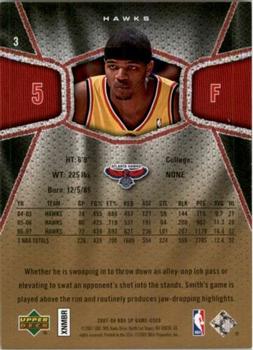 2007-08 SP Game Used - Gold #3 Josh Smith Back