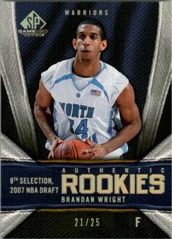 2007-08 SP Game Used - Gold #148 Brandan Wright Front