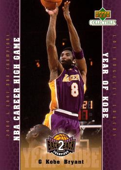 2001 Upper Deck Los Angeles Lakers Back2Back Champions #LA14 Kobe Bryant Front