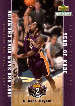 2001 Upper Deck Los Angeles Lakers Back2Back Champions #LA18 Kobe Bryant Front