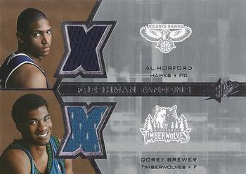 2007-08 SPx - Freshman Orientation Tandems #F2-HB Al Horford / Corey Brewer Front