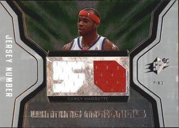 2007-08 SPx - Winning Materials Jersey Numbers #WMJ-CM Corey Maggette Front