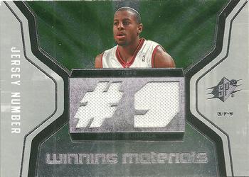2007-08 SPx - Winning Materials Jersey Numbers #WMJ-IG Andre Iguodala Front