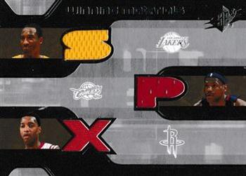2007-08 SPx - Winning Materials Triples #WMT-BMJ Kobe Bryant / Tracy McGrady / LeBron James Front