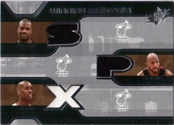 2007-08 SPx - Winning Materials Triples #WMT-PMO Gary Payton / Alonzo Mourning / Shaquille O'Neal Front
