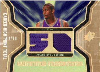 2007-08 SPx - Winning Materials Stats Patches #WMJ-AS Amare Stoudemire Front