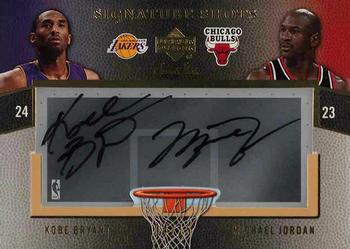 2007-08 Upper Deck Sweet Shot - Signature Shots Acetate Dual #DA-JB Michael Jordan / Kobe Bryant Front