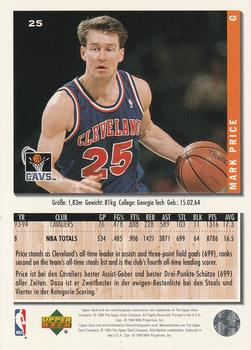 1994-95 Collector's Choice German #25 Mark Price Back