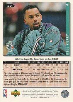 1994-95 Collector's Choice German #30 Dell Curry Back