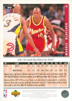 1994-95 Collector's Choice German #90 Mookie Blaylock Back