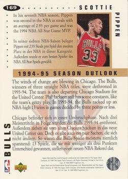 1994-95 Collector's Choice German #169 Scottie Pippen Back