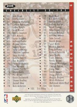 1994-95 Collector's Choice German #208 John Stockton Back