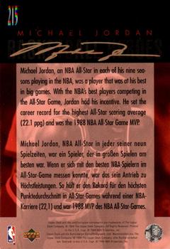 1994-95 Collector's Choice German #215 Michael Jordan Back
