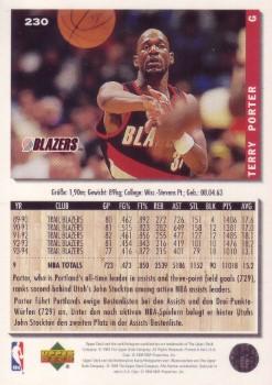 1994-95 Collector's Choice German #230 Terry Porter Back