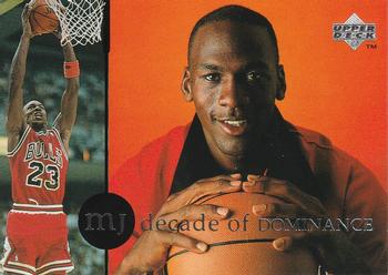 1994-95 Collector's Choice German - Michael Jordan Rare Air Decade of Dominance #J2 Michael Jordan Front