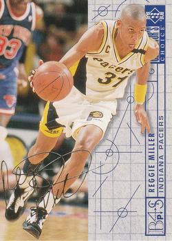 1994-95 Collector's Choice German - Gold Signatures #382 Reggie Miller Front