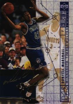 1994-95 Collector's Choice German - Gold Signatures #387 Donyell Marshall Front