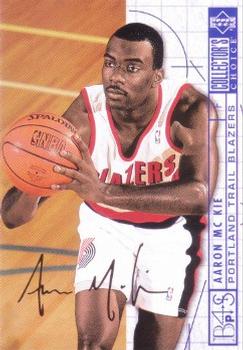 1994-95 Collector's Choice German - Gold Signatures #393 Aaron McKie Front