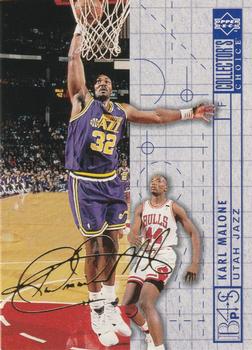 1994-95 Collector's Choice German - Gold Signatures #397 Karl Malone Front