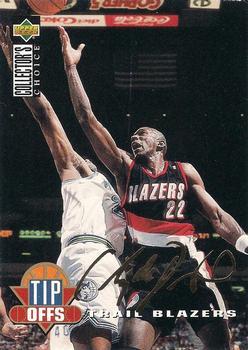 1994-95 Collector's Choice German - Gold Signatures #187 Clyde Drexler Front