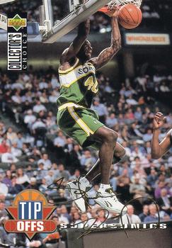1994-95 Collector's Choice German - Gold Signatures #190 Shawn Kemp Front