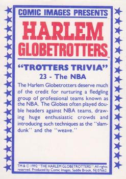 1992 Comic Images Harlem Globetrotters #23 The NBA Back