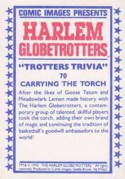 1992 Comic Images Harlem Globetrotters #70 Carrying the Torch Back