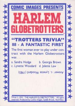 1992 Comic Images Harlem Globetrotters #88 A Fantastic First Back