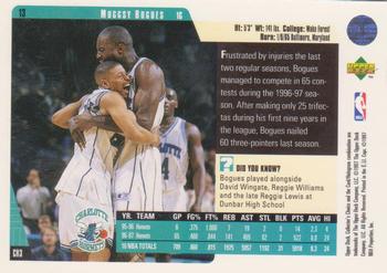 1997-98 Collector's Choice European #13 Muggsy Bogues Back