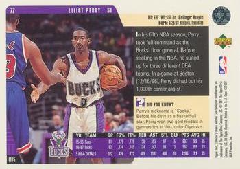 1997-98 Collector's Choice European #77 Elliot Perry Back