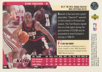 1997-98 Collector's Choice European #117 Kenny Anderson Back
