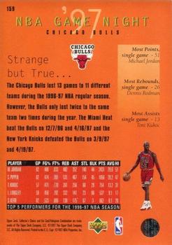 1997-98 Collector's Choice European #159 Chicago Bulls Back