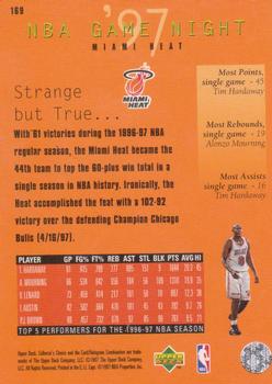 1997-98 Collector's Choice European #169 Miami Heat Back