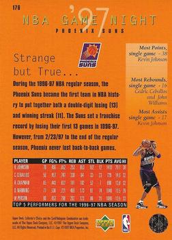 1997-98 Collector's Choice European #176 Phoenix Suns Back