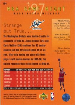 1997-98 Collector's Choice European #184 Washington Wizards Back
