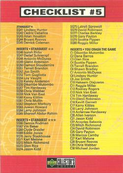 1997-98 Collector's Choice European #200 Checklist #5: Inserts Front