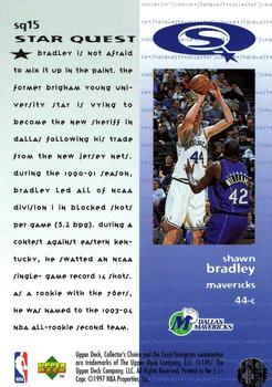 1997-98 Collector's Choice European - StarQuest #SQ15 Shawn Bradley Back