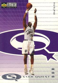 1997-98 Collector's Choice European - StarQuest #SQ71 Karl Malone Front