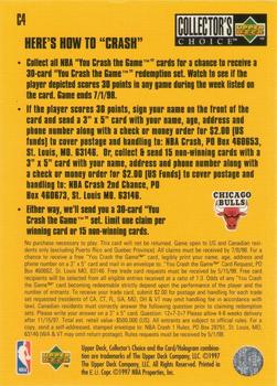 1997-98 Collector's Choice European - You Crash the Game #C4 Scottie Pippen Back