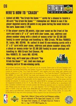 1997-98 Collector's Choice European - You Crash the Game #C16 Kevin Garnett Back